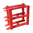 thumbnail image 4 of arctrm 1/64 Scale Vehicle Display Stand Miniature Parking Lot Sand Table Realistic Simulation Micro Landscape Garage Display Diorama 3 Layer Red, 4 of 10