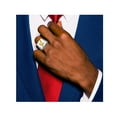 thumbnail image 3 of Aigle Volant Poli en Acier Inoxydable avec Accent Or 14K, 3 of 4