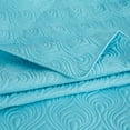thumbnail image 4 of Quilted Floral Bedspread Set for Queen Beds – Includes Bedspread and Shams (Ogee, Blue), 4 of 8