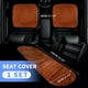 thumbnail image 2 of Juego Universal de Fundas para Asientos de Coche, Cojín para Asiento Delantero y Trasero, Alfombrilla de Lana de Oveja, Marrón Dorado, 1 Juego, 2 of 7