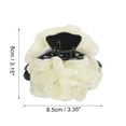 thumbnail image 4 of 1 Pc Fashion Rose Flower Hairpin Hairdo Clip for Women 3.35"x3.15"x2.76" Beige, 4 of 5