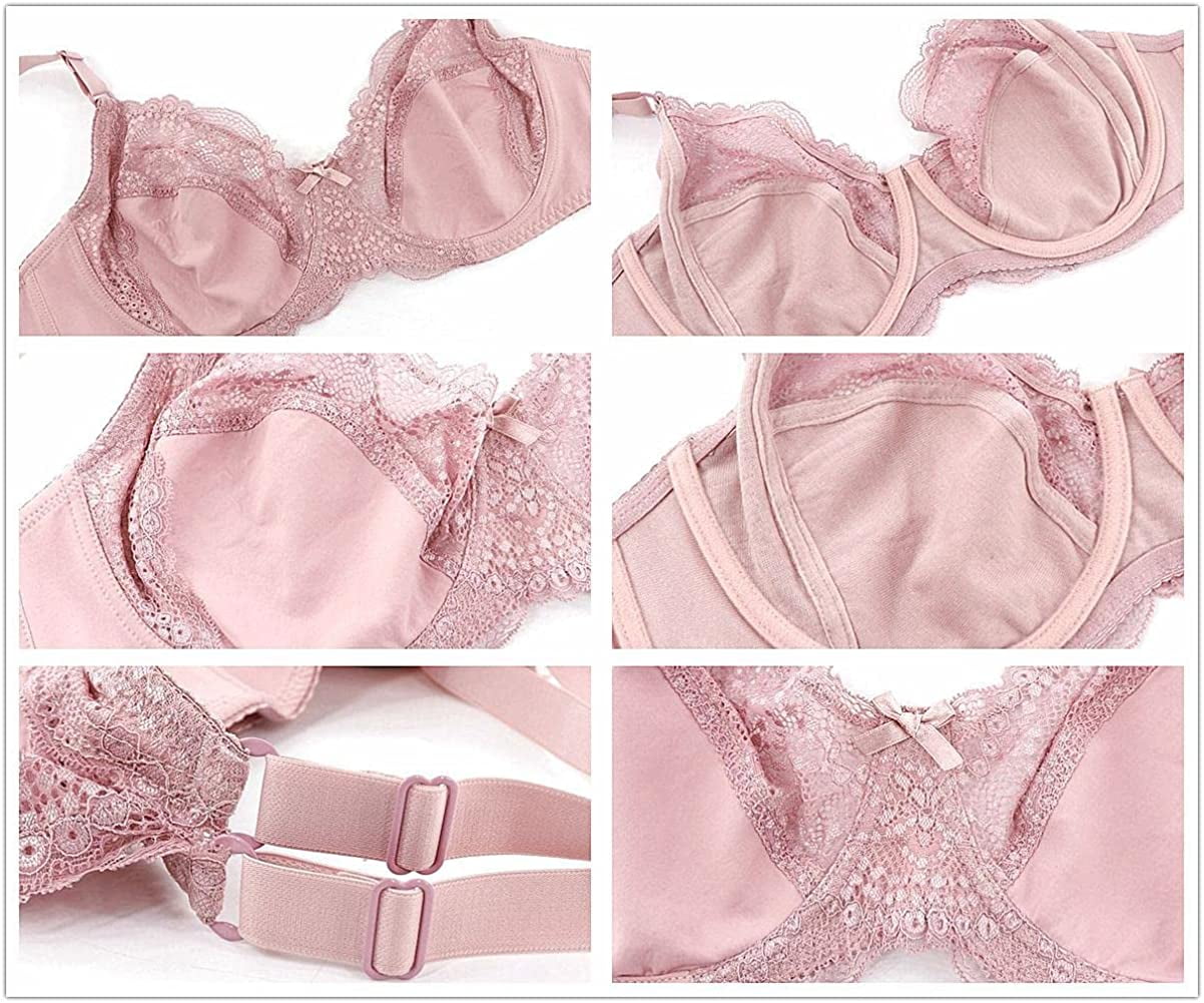 Ultra thin plus size bra set 38-48 d cup women lingerie underwear set l-5xl large  size panties