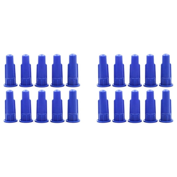 Cylindrical Cone for Caulking Spare Part Nozzle Tip for Silicon Sealant Dispenser Syringe Accessory 20Pc