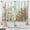 Floral, variant on Aimego Floral Leaves Vintage Kitchen Curtains - Flower Colourful Cafe Rustic Small Short Tier Window Curtains for Bathroom Living Dining Room Decor Rod Pocket Window Drapes 36 Inch Length Set 28"x36"