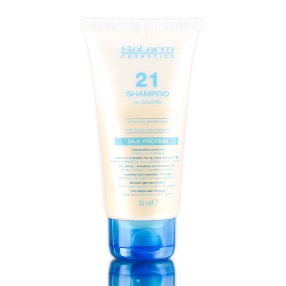 1.69 oz , Salerm 21 Silk Protein Shampoo Hair Scalp, Pack of 3 w/ SLEEK Teasing Comb