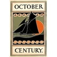 thumbnail image 2 of Lawrence, H.M. 13x18 Gold Ornate Wood Framed with Double Matting Museum Art Print Titled - October Century, 2 of 4
