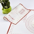 thumbnail image 4 of Troglfold silicone mat Non-Stick Silicone Mat Kneading Dough Sheet Pad with Scales Rolling Dough Pastry Pasta Cooking Tools Kitchen Accessories(Red),10.24"X11.42"X0.08", 4 of 10
