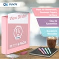 thumbnail image 4 of Davis Group Economy 3-Ring View Binders, 1.5" Round Rings, 350 Capacity, Assorted, Pack of 4, 4 of 4