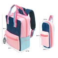 thumbnail image 3 of Style.Lab by Fashion Angels: Harlow Color-Block Backpack & Pouch Set - Navy & Pink - Kids Travel & School Bookbag, Stylish Retro Design, Girls-Boys, 3 of 16