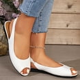 thumbnail image 6 of Xdegoge Casual Shoes for Women Slip On Peep Toe Classic Minimalist Smooth Vamp Design Soft Dressy Office Work Daily Comfortable Summer Walking Flats, 6 of 9