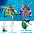 thumbnail image 2 of Silla inflable para piscina AIHSUMC, paquete de 2 para adultos con portavasos, 2 of 6