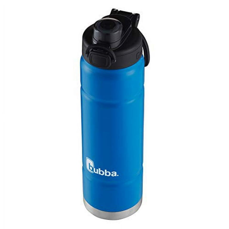 bubba Trailblazer Stainless Steel Water Bottle Push Button Lid Rubberized  Black, 24 fl oz.
