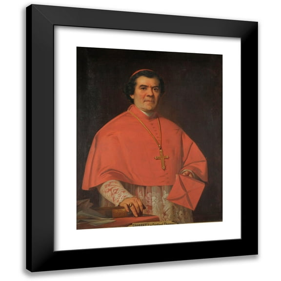Pierre-Adhémar Marquant-Vogel 12x14 Black Modern Framed Museum Art Print Titled - Cardinal Thomas Gousset