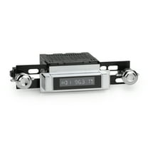 Apache Radio with Installation Bezel, Chrome Knob Kit and Vintage Overlay Compatible with 1954 Chevrolet Truck