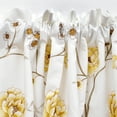 thumbnail image 3 of Home Soft Things Floral Embroidery Valance, 1 Piece, Spring Flower Gold, 19 x 60 Inches, 3 of 5