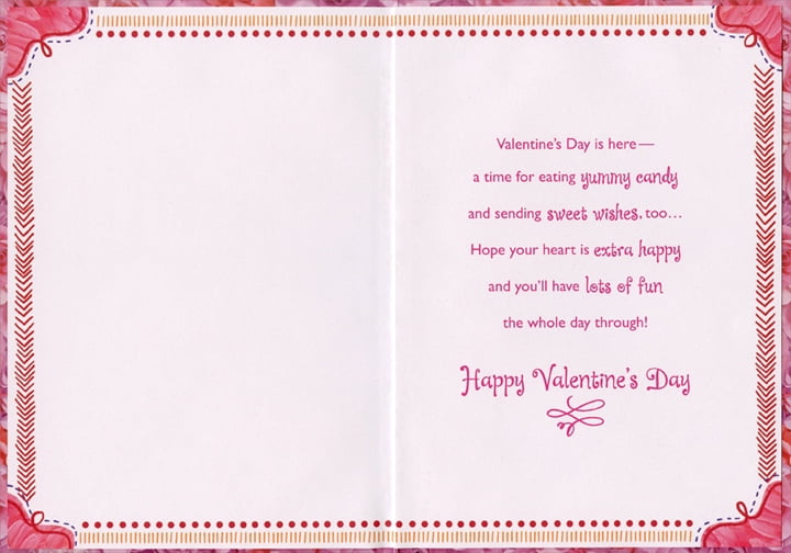 Designer Greetings Cotton Candy Young Girl Valentine S Day Card Walmart Com Walmart Com