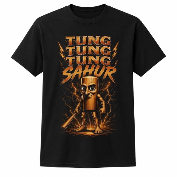Tung Tung Tung Sahur Graphic T-Shirt, Unisex Classic Fit Novelty Tee