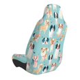 thumbnail image 2 of Balery Colorful Dog Funda de Asiento para Auto con Diseño - Cubierta Frontal Suave y Transpirable con Protector Antideslizante- 1 Unidad, 2 of 5
