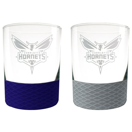 

Charlotte Hornets 14oz. Commissioner Rocks Glass Two-Piece Set