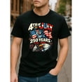 thumbnail image 3 of 【New Arrival】Men's American Flag And Bald Eagle 250th Anniversary T-Shirt 1776-2026 - Commemorating The 250th Anniversary Of Inde, 3 of 8