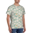 thumbnail image 5 of Rocae Daisies Flowers for Men's Moisture-Wicking Crew Tee - T-Shirt for Sports, Outdoor Activities, and Casual WearLarge, 5 of 9