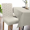 thumbnail image 5 of Dining Chair Covers Set of 4,Rustic Plant Flower Pattern Universal Stretch Kitchen Seat Covers Parsons Chair Protector Slipcover for Home Restaurant Party Decor,White Wheat Flower on Orange, 5 of 6
