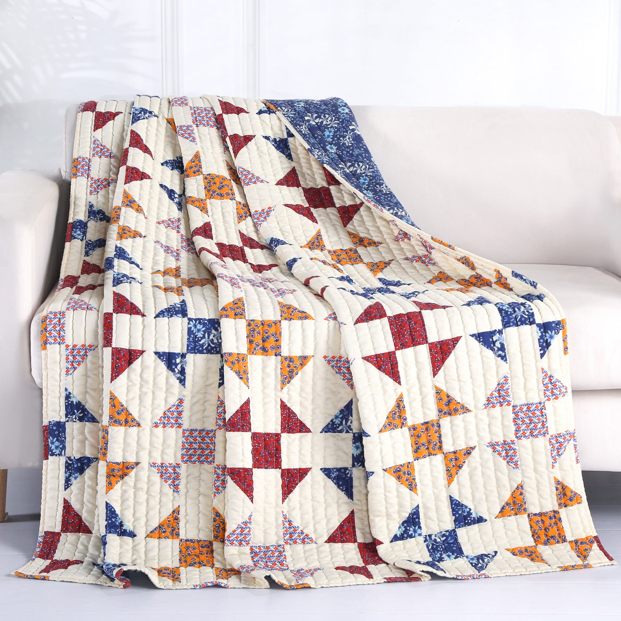 Barefoot Bungalow Savannah Quilted Throw Blanket
