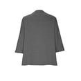 thumbnail image 3 of Womens Plus Size 3/4 Sleeve Tops Casual V Neck Three Buttons Tee Shirts Basic Loose Fit Tunic Blouse Summer 2025, 3 of 6