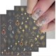 thumbnail image 1 of 3 PCS 3D Nail Stickers for Nail Art, Rose Gold Stickers Sun Moon Star Nail Decals Self-Adhesive Heart Nail Art Supplies for Women's Nail DIY Decoratio, 1 of 4