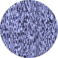 thumbnail image 1 of Ahgly Company Machine Washable Indoor Round Abstract Blue Modern Area Rugs, 3' Round, 1 of 4
