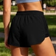 thumbnail image 5 of DailyTrove Ladies Quick Dry Breathable Elastic Waist Athletic Shorts Side Split Pocket Sports Lounge Short Pants, 5 of 6
