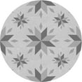 thumbnail image 1 of Ahgly Company Machine Washable Indoor Round Transitional Gunmetal Gray Area Rugs, 7' Round, 1 of 7
