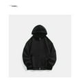 thumbnail image 4 of Loose Hoodie Men Zip Up Heavy Fabric Jacket Coats Streetwear, 4 of 4