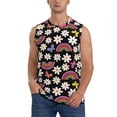 thumbnail image 2 of Picia Rainbow Flowers mens Cotton Tank Undershirts , Moisture-wicking Ribbed Tanks, Lightweight Cotton Tank Undershirts-3X-Large, 2 of 8