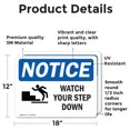 thumbnail image 2 of (2 Pack) Watch Your Step Down Sign, 2 of 7