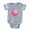 Heather Gray, variant on CafePress - Pink Balloon - Cute Infant Baby Football Bodysuit
