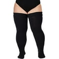 thumbnail image 1 of Calcetines hasta la rodilla para mujer talla grande 5XL para muslos gruesos - Medias extra largas y gruesas sobre la rodilla - Calcetines calentadores de piernas Rojo Verde, 1 of 5