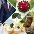 thumbnail image 6 of Holzlrgus Artificial Leaves,200 Pieces Faux Wired Single Leaf Fake Rose Wire Crafts Leaves for Flower DIY Home Decorative Bouquet Wreaths Wedding Decor Christmas Decorations (Green), 6 of 6