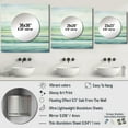 thumbnail image 4 of Designart "Harmonic Horizon Landscape in Minimalism II" Minimalism Square Mirror Wall Decor Modern - Large Green Square Bathroom Mirror - Square Printed Wall Mirror Art, 4 of 5
