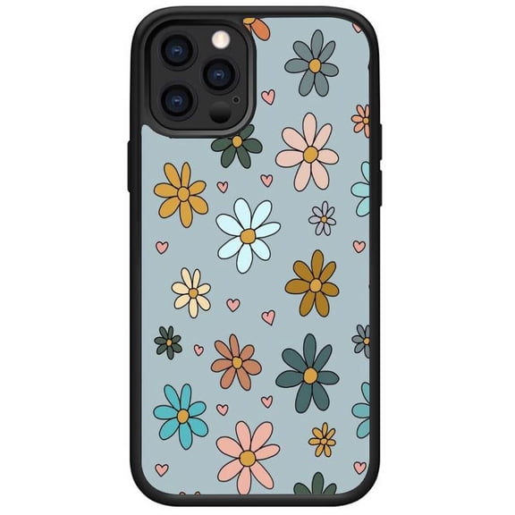 Compatible with iPhone 11 Pro case Soft TPU Glossy Flower Pattern Phone Case for Women and Girls