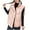 Pink, variant on Women's Winter Thicken Puffer Vest Hooded Sleeveless Parka Down Jackets with Pockets Beige XL
