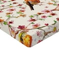 thumbnail image 4 of Ambesonne Birds and Nature Fitted Sheet, Japanese Sparrow, Twin Size, Vermilion Pale Pink Cream, 4 of 5
