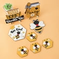 thumbnail image 4 of Usloyux under $5 Bee Tray Decor, Bee Tray Decor Set Themed Wooden Pieces, Honeycomb and Bee Motif Decorations for Tiered Trays, Shelves, and Home Display, 4 of 6