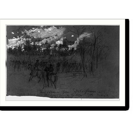 Historic Print, The advance upon Spotsylvania, 16" x 20"