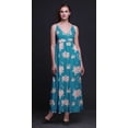 thumbnail image 5 of Bimba Floral Ladies Long Summer Sleeveless Tye Dye Print Casual Maxi Beach Dress-Large, 5 of 6