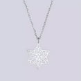thumbnail image 3 of Cut Stainless Steel Steel Necklace Six Pointed Star Pendant Gold Steel For Women, 3 of 9