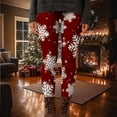 thumbnail image 5 of Stamzod Womens Christmas Plus Size Leggings Xmas Snowflake Stretch Gym Pants Women Holiday Casual Yoga Leggings Wine Y XXXL, 5 of 5