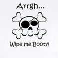thumbnail image 2 of CafePress - Skull Pirate Wipe Me Booty Infant Bodysuit - Baby Light Bodysuit, Size Newborn - 24 Months, 2 of 4