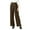 Brown, variant on Horkkom Dress Pants Women Casual Elastic Waist Wide Leg Pants Loose Work Pants with Pockets L