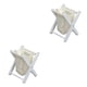 thumbnail image 4 of Tholdsy Cesta de ropa plegable a escala 1/12, juego de rol interactivo de madera, almacenamiento de ropa sucia infantil, Mini armario de Color Blanco 2piezas Tholdsy CBP216826, 4 of 6